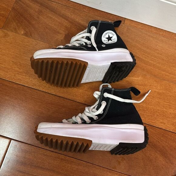 Converse Run Star Hike Hi Women Shoes Sneakers Black size 4.5 - Picture 5 of 12